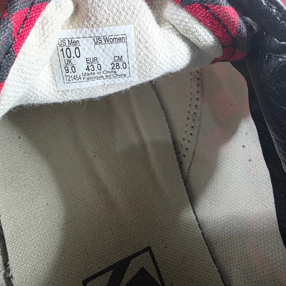 Vans Old Skool Red Black Checkerboard Skate Shoes Mens 10 Low Top 721454 - Picture 8 of 8